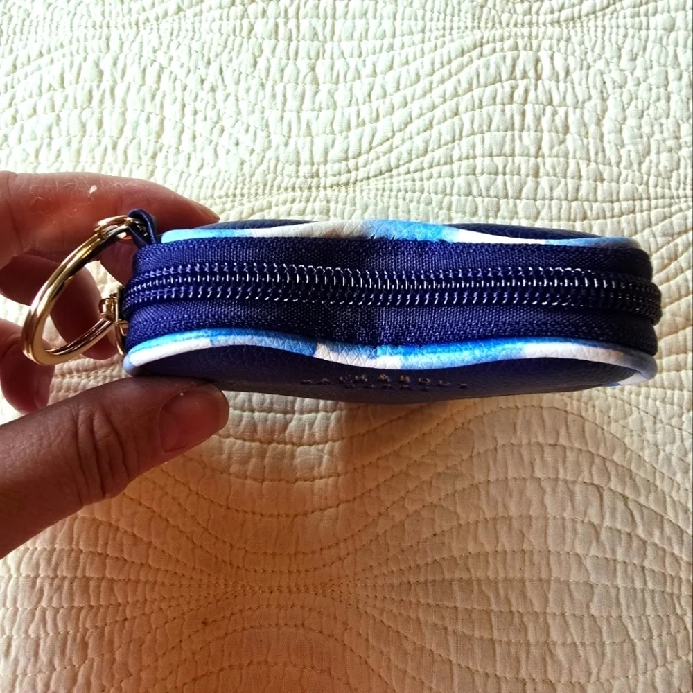 NWT Bath & Body Works Gingham Heart-Shaped Coin Purse